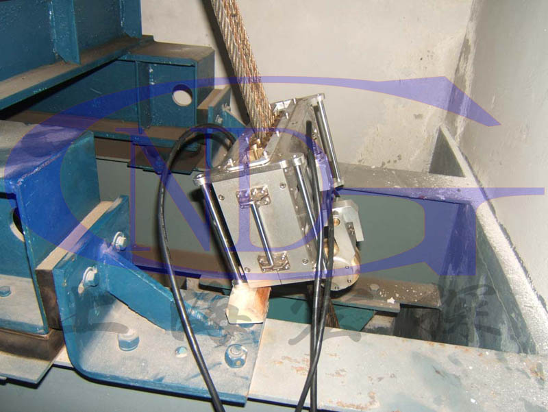 電梯鋼絲繩無損檢測(cè)現(xiàn)場(chǎng)